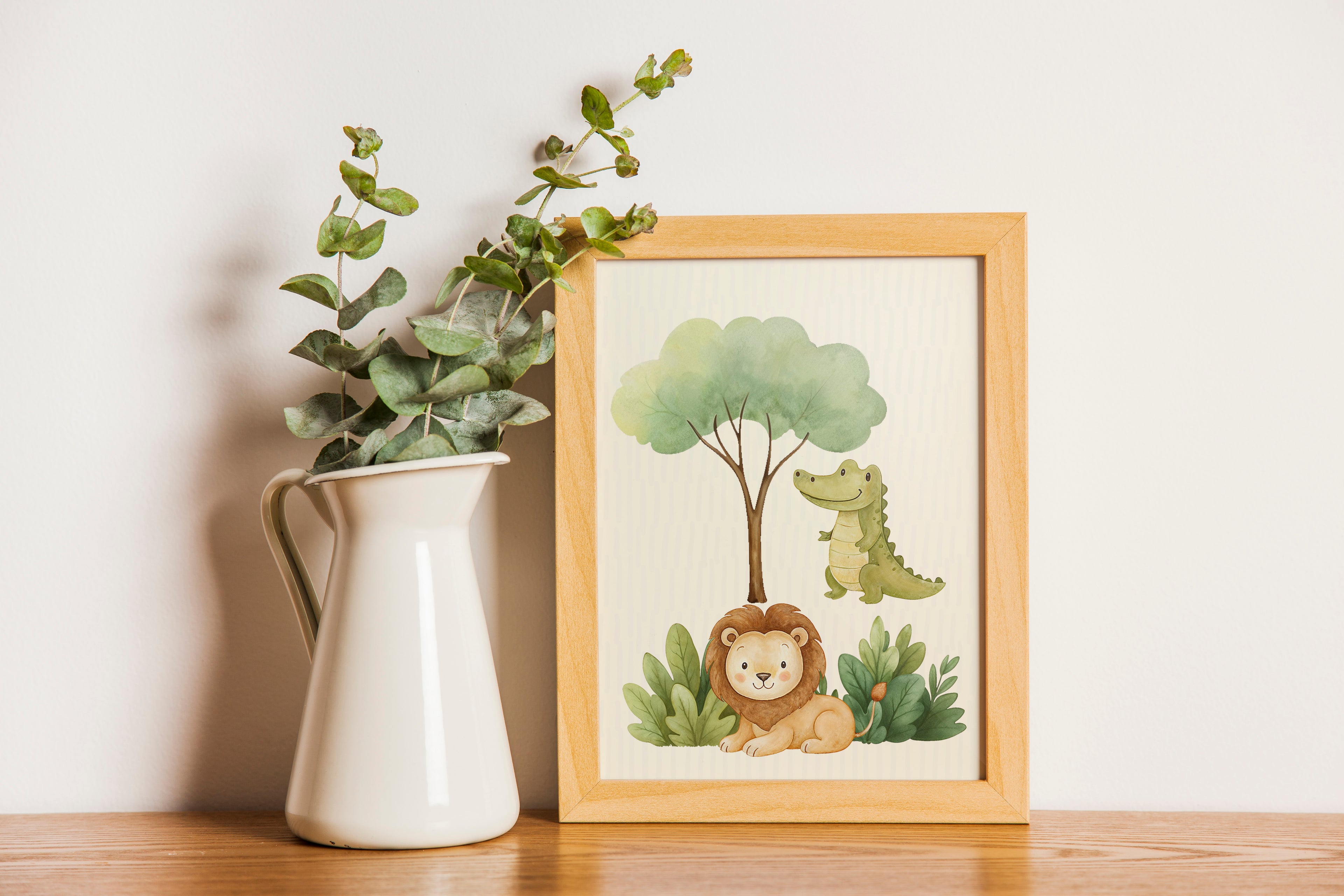 Cute Safari Animals Clipart PNG Bundle, Cute Watercolor Jungle Animals Digital Download, 70 High Resolution Files