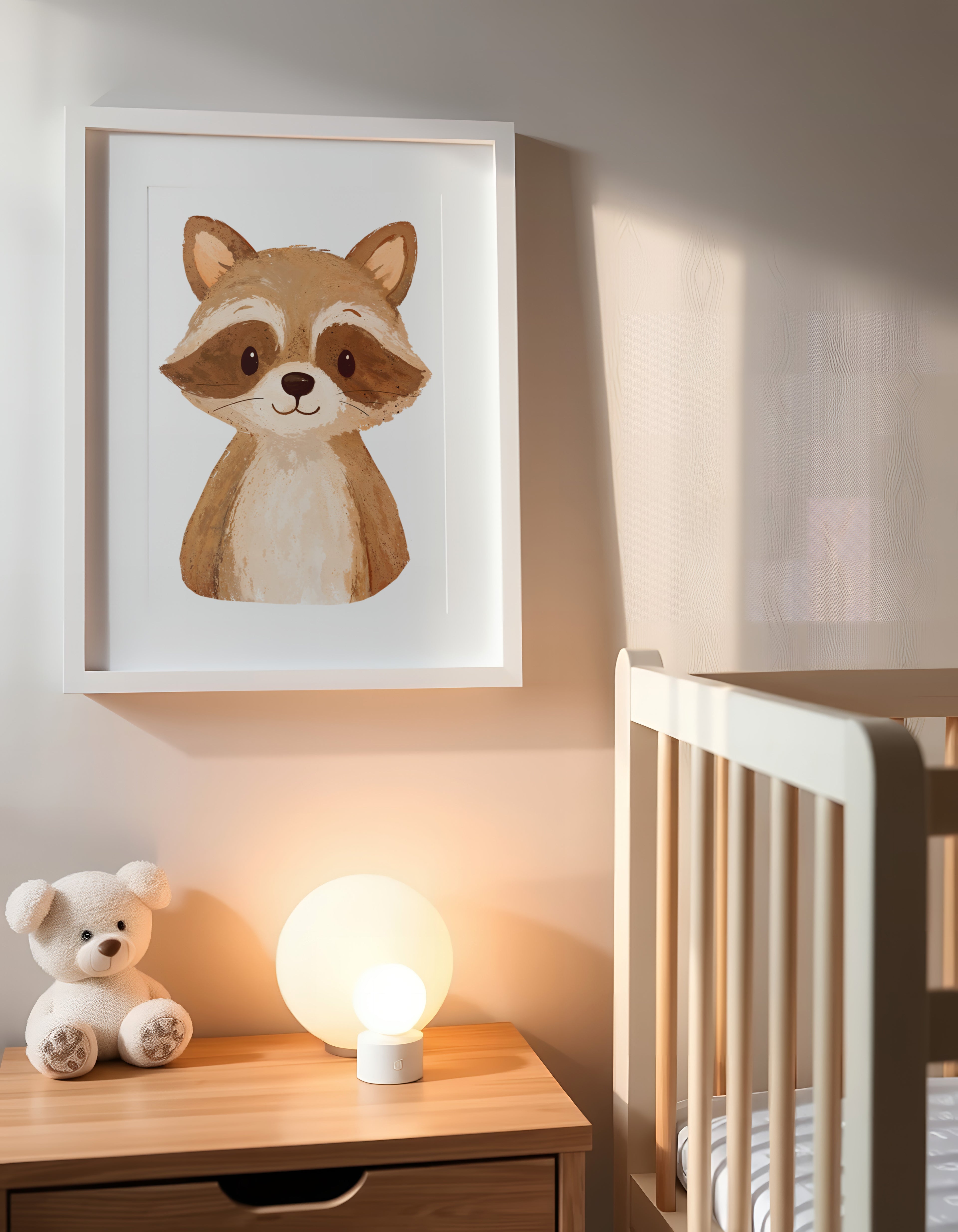 Watercolor Nursery Woodland Animals Clipart: Boho Nursery Themed Decor set of 6 PNG (Digital Product)