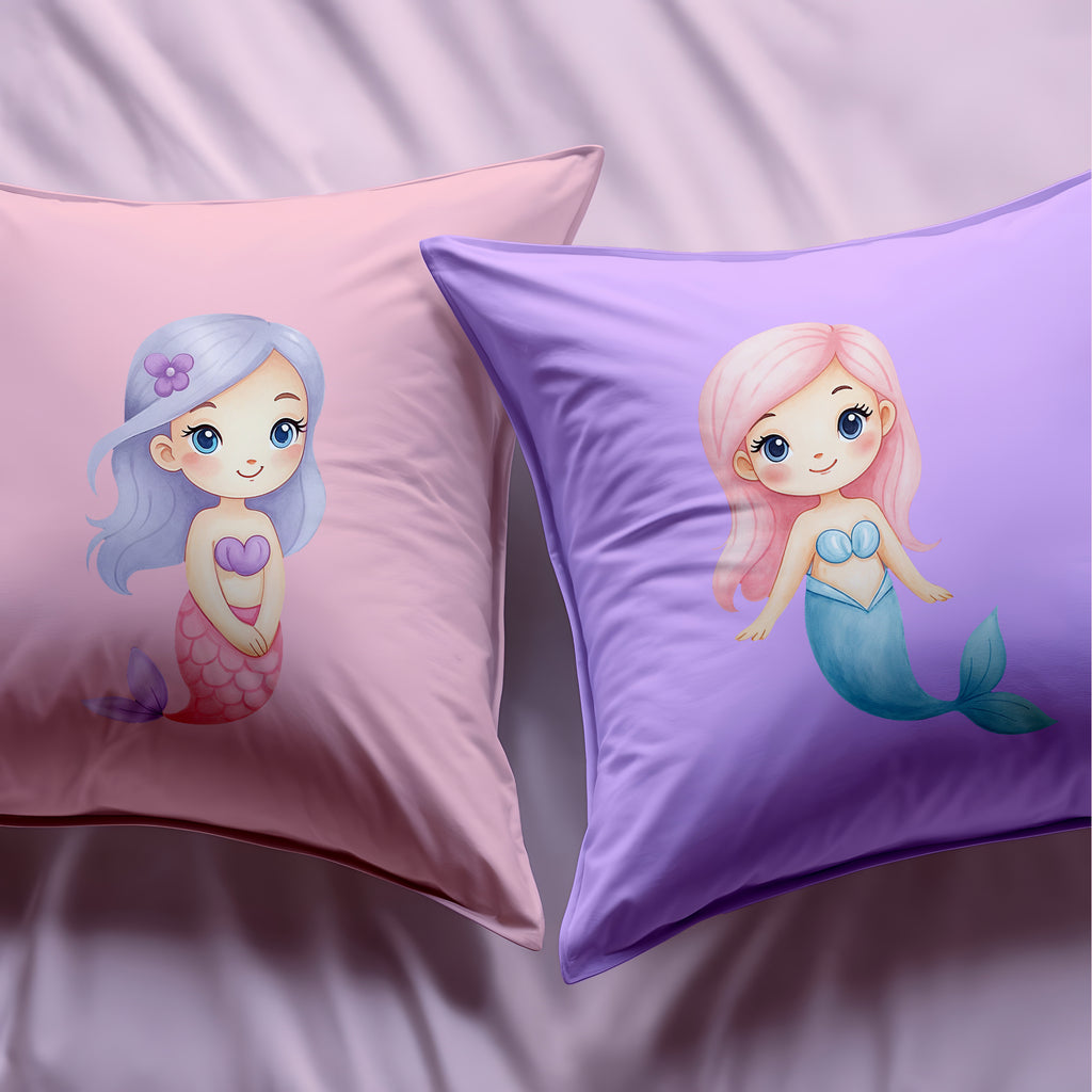 Little Mermaid Watercolor Clipart Bundle – 32 High Resolution PNG Digital Download
