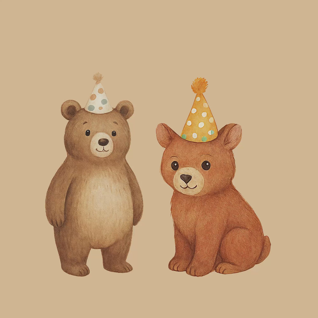 Watercolor Woodland Party Animals Clipart: Boho Nursery Birthday Themed Decor set of 45 PNG (Digital Product)