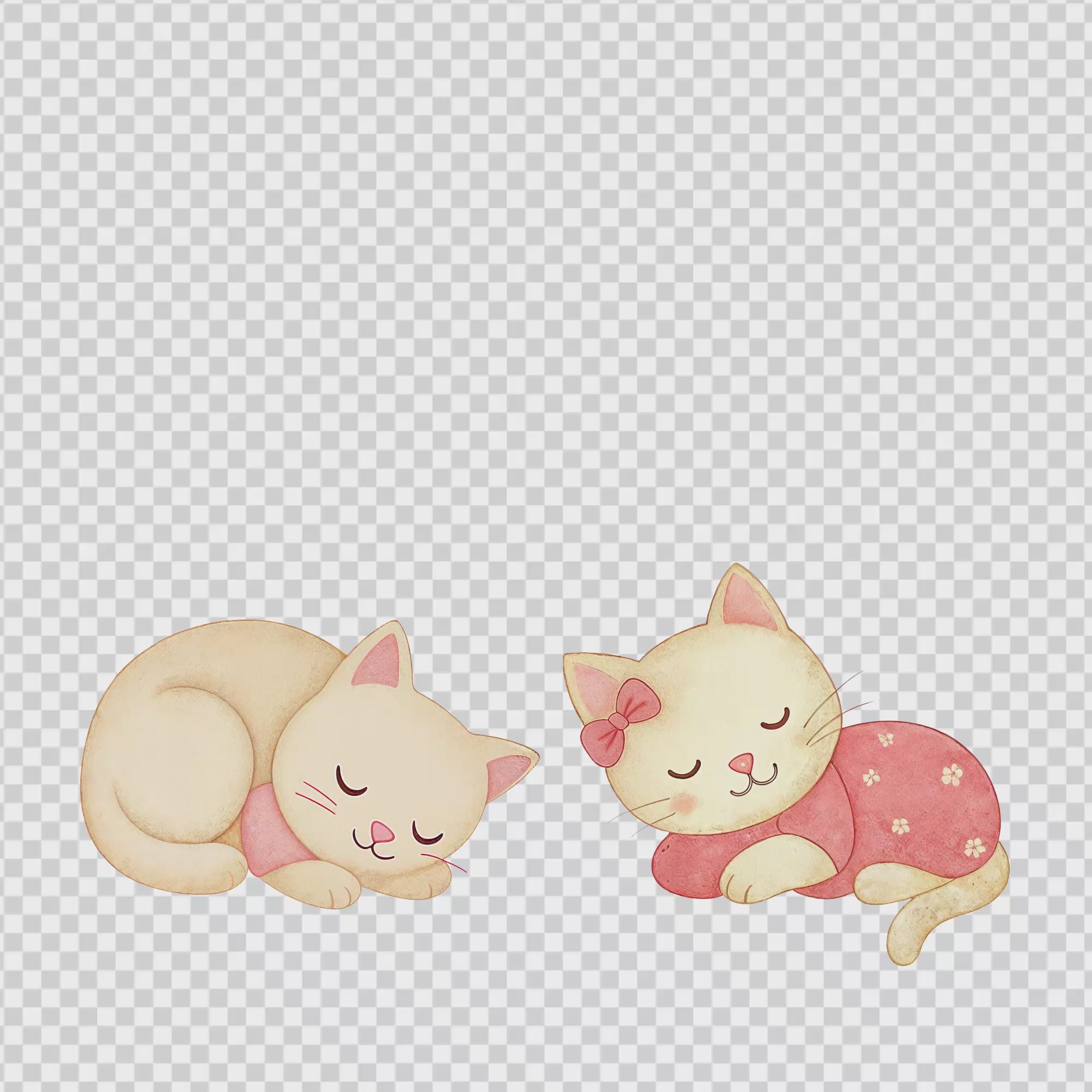 Lovely Cat Clipart Bundle – 34 High Resolution PNG 300 DPI Digital Download